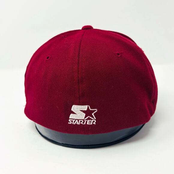 Vintage Starter San Francisco 49ers Hat Cap One Size Mens 90’s Red Black NFL - Picture 5 of 7